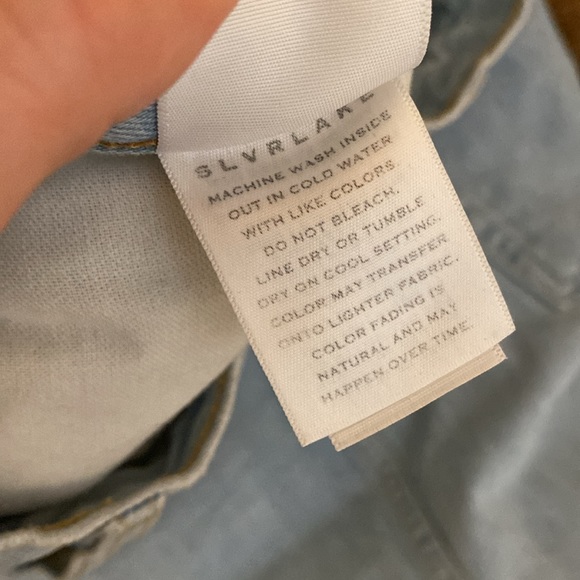 SLVRLAKE Hero High Waist Raw Hem Slim Straight Leg Jeans (Free and Easy) - Picture 7 of 10